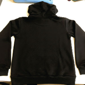 เสื้อฮู้ดดี้ผู้ชายสีดำทรงครอป ผ้าเฟรนช์เทอร์รี่ น้ำหนัก 450 กรัม ทรงหลวม ไหล่ตก ผลิตตามสั่ง - Product Image 6