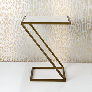 Table d'appoint en métal de qualité supérieure de style unique avec dessus en marbre pour la maison de restaurant de meubles de salon d'hôtel - Product Image 3