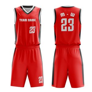 Maillot de basket-ball double face pour hommes et enfants Uniforme de sport à séchage rapide Ensemble respirant Style portable pour le basket-ball pour enfants - Product Image 4