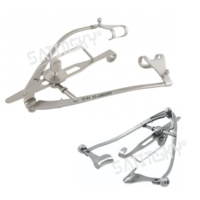 Spéculum oculaire MAUMENEE PARK en acier inoxydable, lames en acier massif réglables, 14 mm de large, vis de verrouillage, supports de suture, modèle SSE-18-33 CE