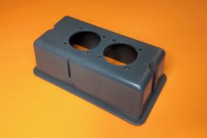 Caja de Distribución ABS de Perfil Alto PS-14H6 con Protección IP40 para Dos Tomas SCHUKO - Product Image 4