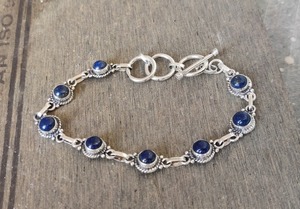 Lapis Gemstone Jewelry For <b>Women</b> <b>Silver</b> Boho Style <b>Bracelet</b> Jewelry 925 <b>Sterling</b> <b>Silver</b> Trending Handmade <b>Bracelet</b> Gift For Mom - Product Image 2