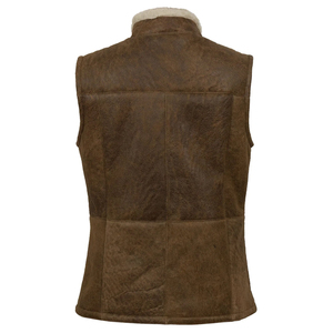 À la mode tissu femmes en cuir brillant haut évalué coupe-vent matelassé femmes hiver gilet sans manches doudoune femmes en cuir - Product Image 5
