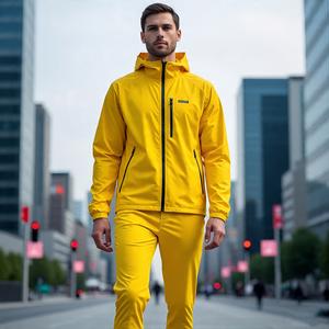 Windbreaker Tracksuit Jacket Pant Set Men <b>Jogging</b> Streetwear Rain Windbreaker Tracksuit Men's - Product Image 2