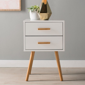 Tables de chevet armoire de rangement moderne minimaliste meubles de chambre rangement de chevet en bois pour chambre villa hôtel - Product Image 4