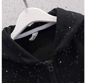 2025 Winter Jogger <b>Hoodie</b> <b>Gym</b> Workout Women Crew Neck Sweatshirt Custom Embroidered Front Logo - Product Image 4