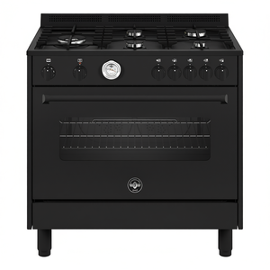 La Germania AMN965ETN 24 5-Zone Gas and Electric <b>Oven</b> Black Class a (89.5x60x90.5cm) Americana Ranges - Product Image 2