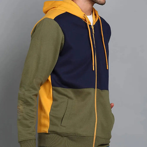 Haut GSM 400GSM hiver coton fermeture éclair sweat à capuche personnalisé Streetwear surdimensionné Fit OEM ODM approvisionnement d'usine - Product Image 3