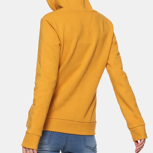 Venta al por mayor transpirable Color sólido personalizado mujeres sudaderas con capucha liso teñido sólido 100% algodón Casual mujeres sudaderas con capucha y sudaderas - Product Image 2
