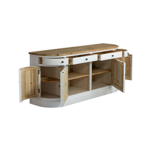 Buffet Garance 180 cm en bois recyclé blanchi - Product Image 4