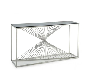 Venta caliente Precio al por mayor Mesa decorativa Metal y madera Diseño clásico Mesa de consola de la más alta calidad Decoración de oficina - Product Image 2