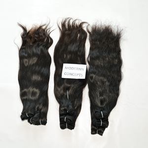 Haute qualité 100% extensions de cheveux indiens vierges naturels lâches faisceaux ondulés profonds alignement des cuticules prix brut non transformé - Product Image 1