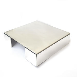Plateau à serviettes rectangulaire en acier inoxydable moderne, de haute qualité, élégant, fait à la main, organisateur de table, fête de Noël, meilleur prix indien - Product Image 3