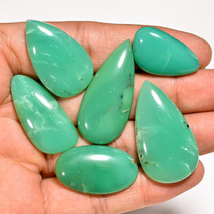 Vente en gros de beaux cabochons de quartz chrysoprase naturels en vrac pour la fabrication de bijoux - Product Image 6