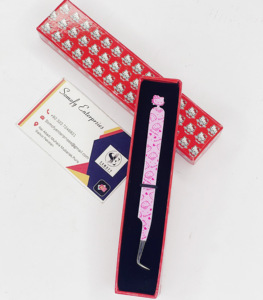 Pinzas de Extensión de Pestañas de Acero Inoxidable Delgadas y Personalizables de la Mejor Calidad, con Diseño de Hello Kitty de 90 Grados, Pinzas de Pestañas de Venta Caliente - Product Image 2