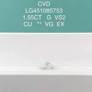 Diamante Cultivado en Laboratorio Certificado, Corte Ovalado, Claridad VVS VS, Corte Excelente, Color D, 1 Quilate, 2 Quilates, 3 Quilates - Product Image 4