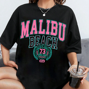 Camiseta transpirable de gran tamaño Active Wear para mujer, Camiseta de cuello redondo de algodón Premium 100% para mujer con impresión de logotipo personalizado - Product Image 6