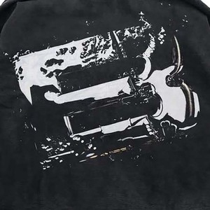 เสื้อครอปผู้ชายทรงหลวมมีฮู้ดผ้าหนาทรงสตรีทแวร์ - Product Image 4