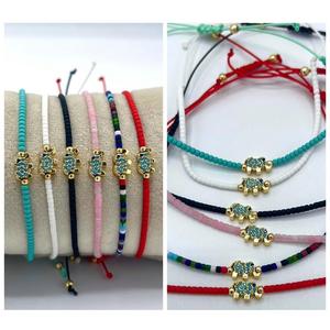 สร้อยข้อมือลูกปัดตาชั่วร้ายทรงเสน่ห์แฟชั่น - Product Image 1