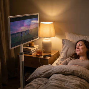 Pantalla Móvil Inteligente de 23.8 y 32 Pulgadas, Android <span class=keywords><strong>13</strong></span>, Monitor de TV Inalámbrico con Ruedas y Batería para Comercio Internacional B2B - Product Image 3