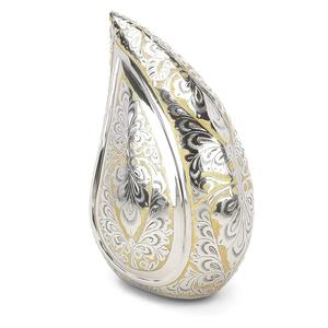 Hermosas urnas de lágrima para cenizas Cremación Funeral Human Memorial Burial Remain Metal Tamaño completo Tapa de tornillo Lágrima impermeable - Product Image 6