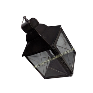 Wholesale Black Square Iron Candle Lanterns for Christmas Weddings and Home/Party Decorations for Restaurants and Hotels - Product Image 3