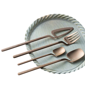 Ensembles de couverts de restaurant de mariage en acier inoxydable plaqué or de haute qualité ensemble de couverts en argenterie pour conception personnalisée - Product Image 4