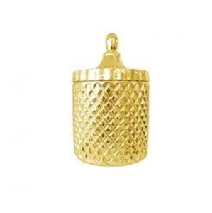 Vente en gros de bougeoirs et pots cylindriques en verre cristal gaufré, écologiques, faits main, d'art moderne et uniques, de luxe, en provenance d'entrepôt américain - Product Image 6