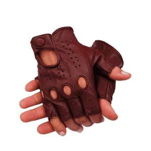 ถุงมือหนังครึ่งนิ้วสำหรับนักขี่จักรยานมืออาชีพดีไซน์โลโก้ตามสั่ง - Product Image 4