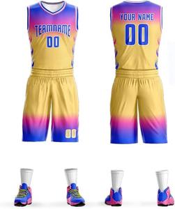 Fabricants d'uniformes de basket-ball de haute qualité Vêtements professionnels et tenues d'entraînement Kits de vêtements d'équipe sublimés respirants - Product Image 5