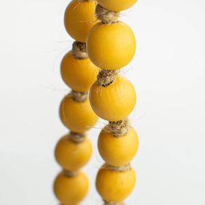 Guirnalda de madera con cuentas negras más vendidas para Navidad, decoración multiusos para el hogar, toque bohemio rústico para Decoración de mesa de manto de fiesta - Product Image 6