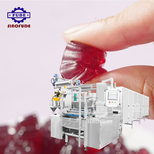 SINOFUDE PLC dokunmatik ekran kontrol şeker Depositor Fudge yapma makinesi sürdürülebilir sakızlı ayı şeker üretim hattı - Product Image 1