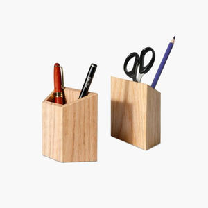 Portalápices de madera para almacenamiento de oficina en casa de diseño único portalápices de madera natural de Calidad exclusiva a precio competitivo - Product Image 6