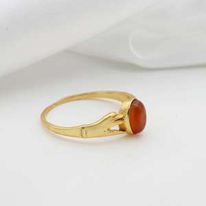Brass Vintage Bohemian Gemstone <b>Ring</b> 18k Gold Plated <b>Statement</b> <b>Ring</b> for Women Wholesale - Product Image 3