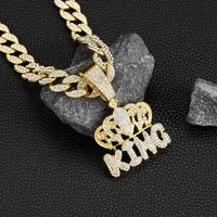 Vente en gros LAX DIORE JEWELS 2025 Chaîne maille cubaine Miami style couronne rétro rock hip-hop plaqué or 14K coupe princesse unisexe tendance