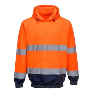 Ropa de Alta Visibilidad para Seguridad Vial, Impermeable, Reflectante, de Poliéster y Forro Polar, Sudadera con Capucha de Alta Visibilidad, Uniforme de Mecánico, Ropa de Trabajo - Product Image 1