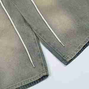 กางเกงยีนส์ขาสั้นผ้าเดนิมขาสั้นแบบตรงสำหรับผู้ชายเสื้อผ้าแนวสตรีทผ้าคอตตอนสำหรับฤดูร้อนของ100% - Product Image 3