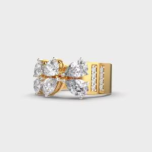 14k Solid Gold Wedding <b>Band</b> Elegant Diamond <b>Ring</b> Pear Shape Original Lab Grown Diamond Engagement <b>Ring</b> <b>Band</b> for Wife - Product Image 2