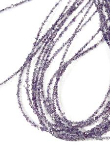 Cuentas Facetadas de Cuarzo Diamante Herkimar Morado Natural de Calidad AAA, Tamaño 6MM, Certificadas por Aigs para la Fabricación de Joyas - Product Image 3