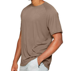 Venta al por mayor de microfibra en blanco 100% algodón camiseta de secado rápido transpirable Logo impresión timbre de alta calidad camisetas lisas - Product Image 4