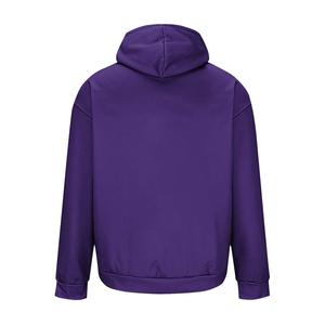 Sweat à capuche surdimensionné de haute qualité personnalisé OEM 400 Gsm pour hommes, imperméable, anti-rides, 100% polyester, poids lourd, pour l'hiver - Product Image 2