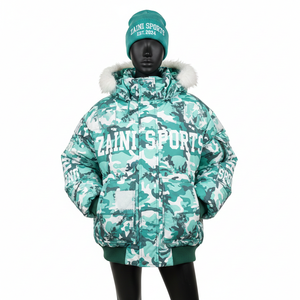 Chaqueta Acolchada de Invierno para Mujer, Tejido de Poliéster de Alta Densidad, Etiqueta Tejida, Paneles Acolchados, Chaqueta Acolchada con Logotipo Personalizado para Mujer - Product Image 6