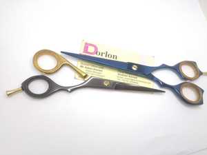 Ciseaux de rasoir Plasma bleus et noirs durables en acier inoxydable de qualité durable ciseaux de coupe de cheveux de barbier/cisailles à cheveux. - Product Image 4