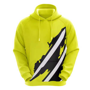 Sudadera con Capucha con Estampado Gráfico Amarillo Brillante para Hombre, Ropa de Calle Personalizada, Elegante, Cómoda y Casual - Product Image 1