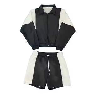 Veste coupe-vent en satin brodé personnalisée de haute qualité, style streetwear, à capuche, unie, chaude, coupe-vent, fine, avec fermeture éclair - Product Image 1