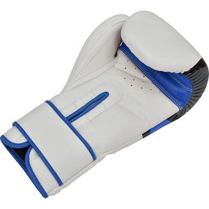 Gants de boxe en cuir PU tendance, couleur blanche et design imprimé, gants de boxe Muay Thai et MMA pour adultes - Product Image 3