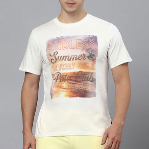 Design unique imprimé grande taille T-shirt pour homme coupe ajustée respirant Street Wear col en V longue longueur T-shirt à logo graphique - Product Image 1