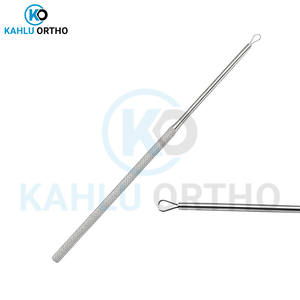 KAHLU ORTHOPEDIC Lot de 10 instruments de curette d'oreille à angle droit de haute qualité Instruments ORL en acier inoxydable tranchants et émoussés - Product Image 2