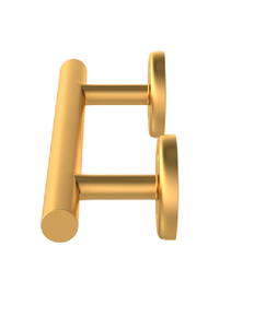 มือจับประตูกระเป๋า/มือจับประตูตู้/มือจับประตูพาณิชย์ทองเหลืองขัดเงาสำหรับอุตสาหกรรม - Product Image 4