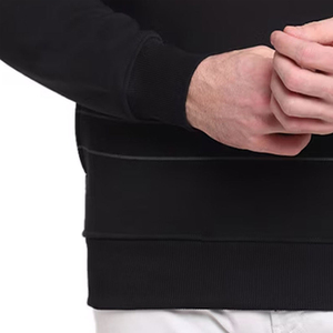 Sweat-shirt à col montant et demi-zip en gros, manches longues, doux, confortable, design de fitness et de plein air, sweat-shirts à demi-zip personnalisés - Product Image 6